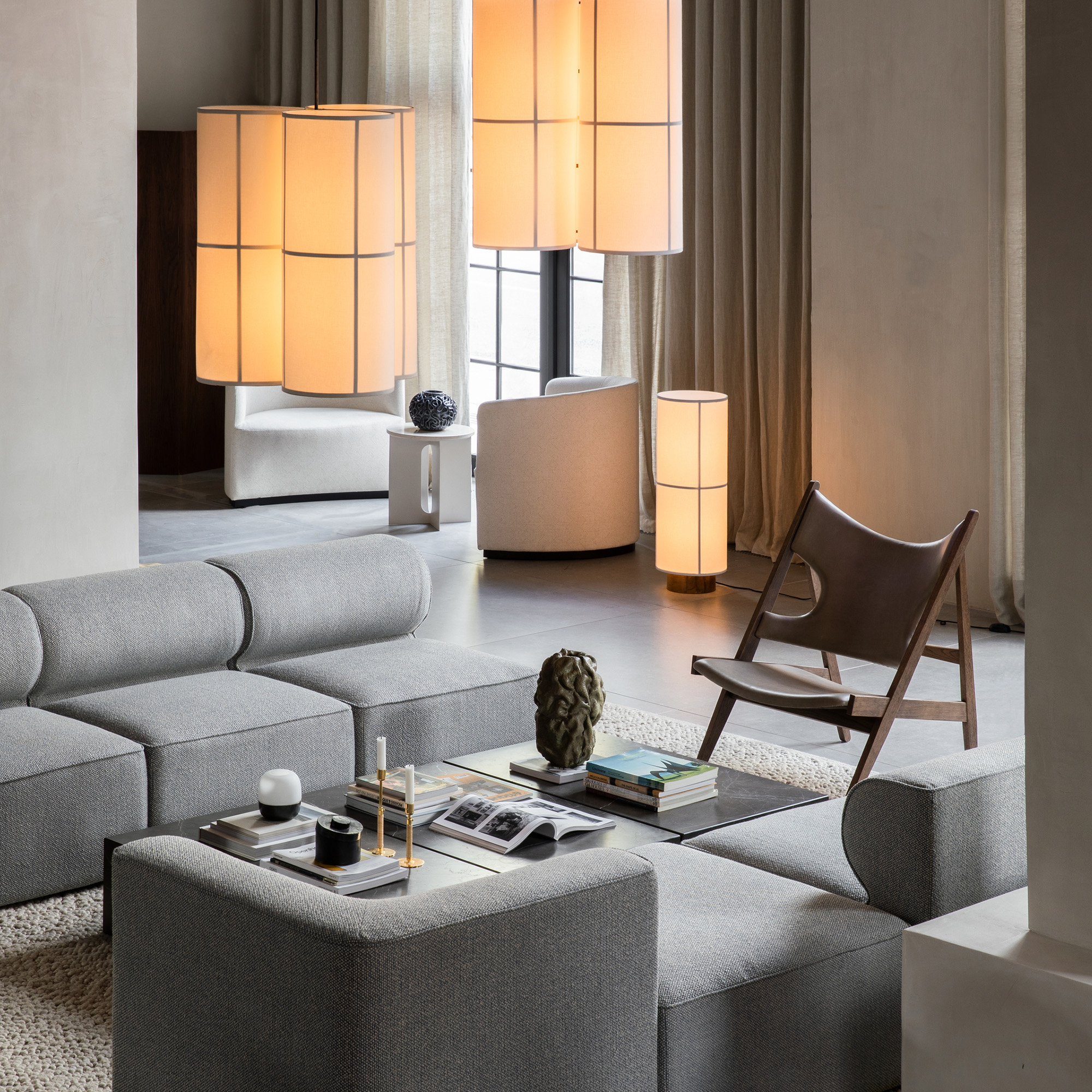 MENU_Eave_Modular_Sofa_Hashira_Pendant_Cluster_Hashira_Floor_Lamp_Knitting_Chair