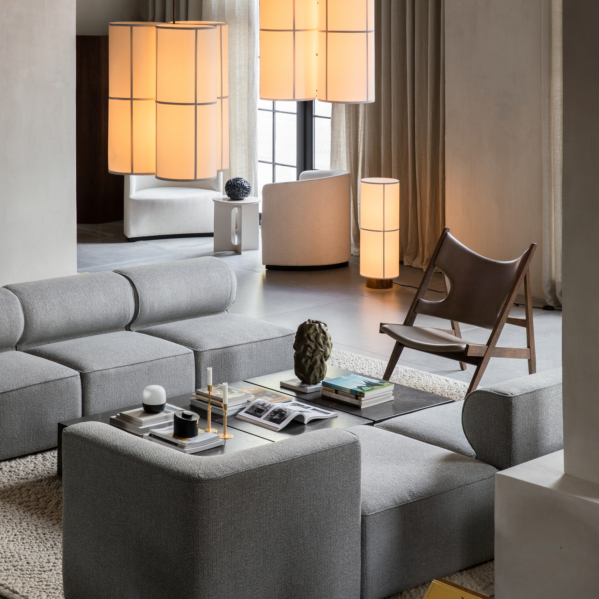 MENU_Eave_Modular_Sofa_Hashira_Pendant_Cluster_Hashira_Floor_Lamp_Knitting_Chair
