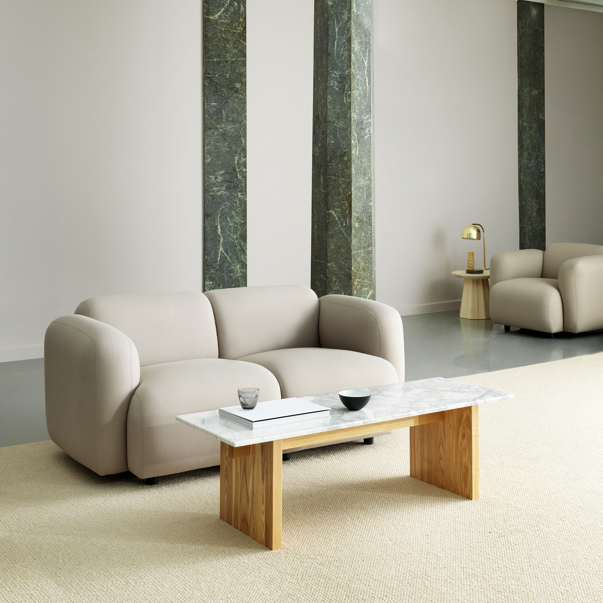 2020_Normann_Copenhagen_Swell_2Seater_Aquarius_JA409_Solid_Table_Swell_Armchair_Zap_ZAP23