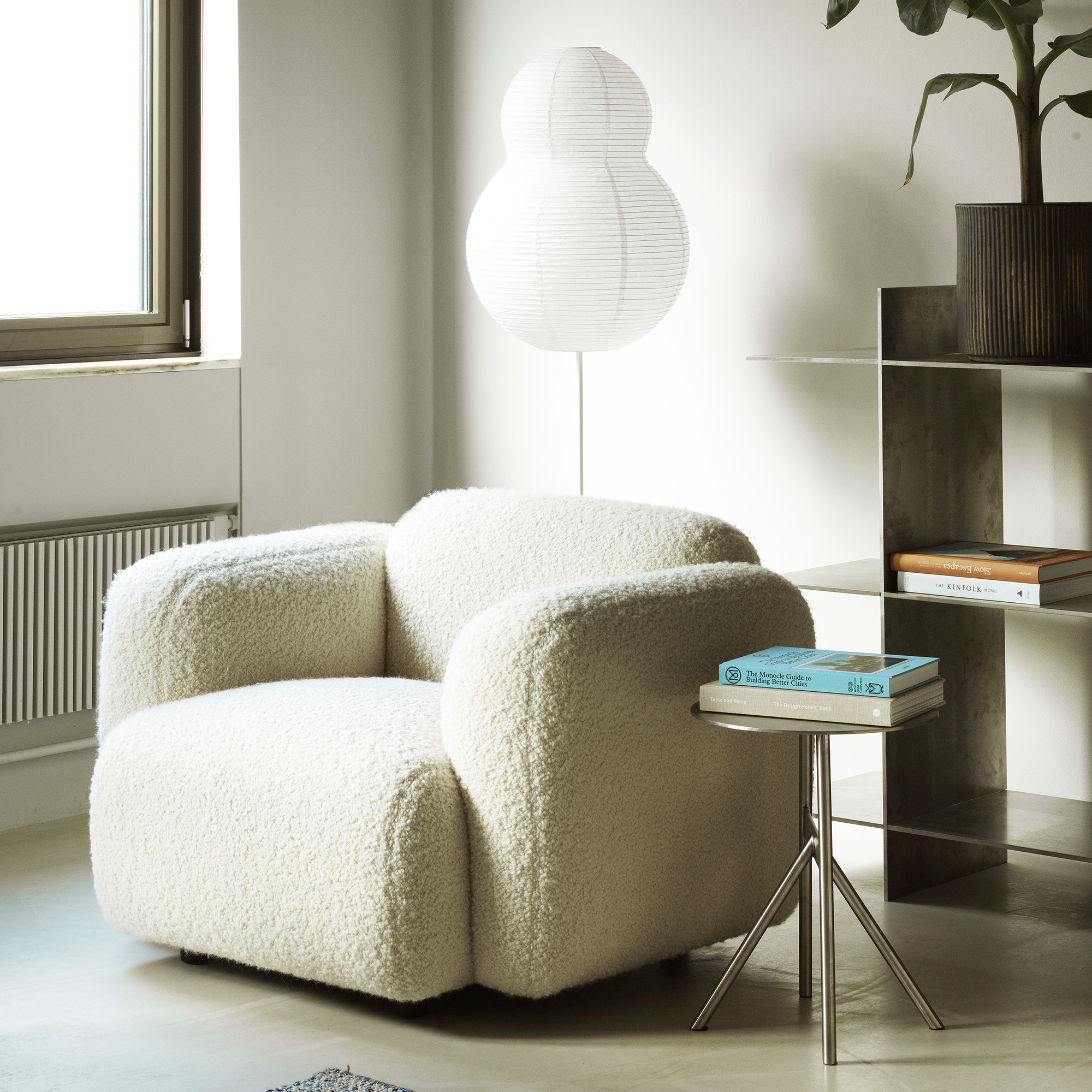 2022_Swell_Armchair Uph_Artemidor_001_Puff_Floor_Lamp_Bubble_Stock_Table_Stainless_Steel