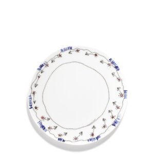 Midnight Flowers taldrik 20cm, Anemone Milk