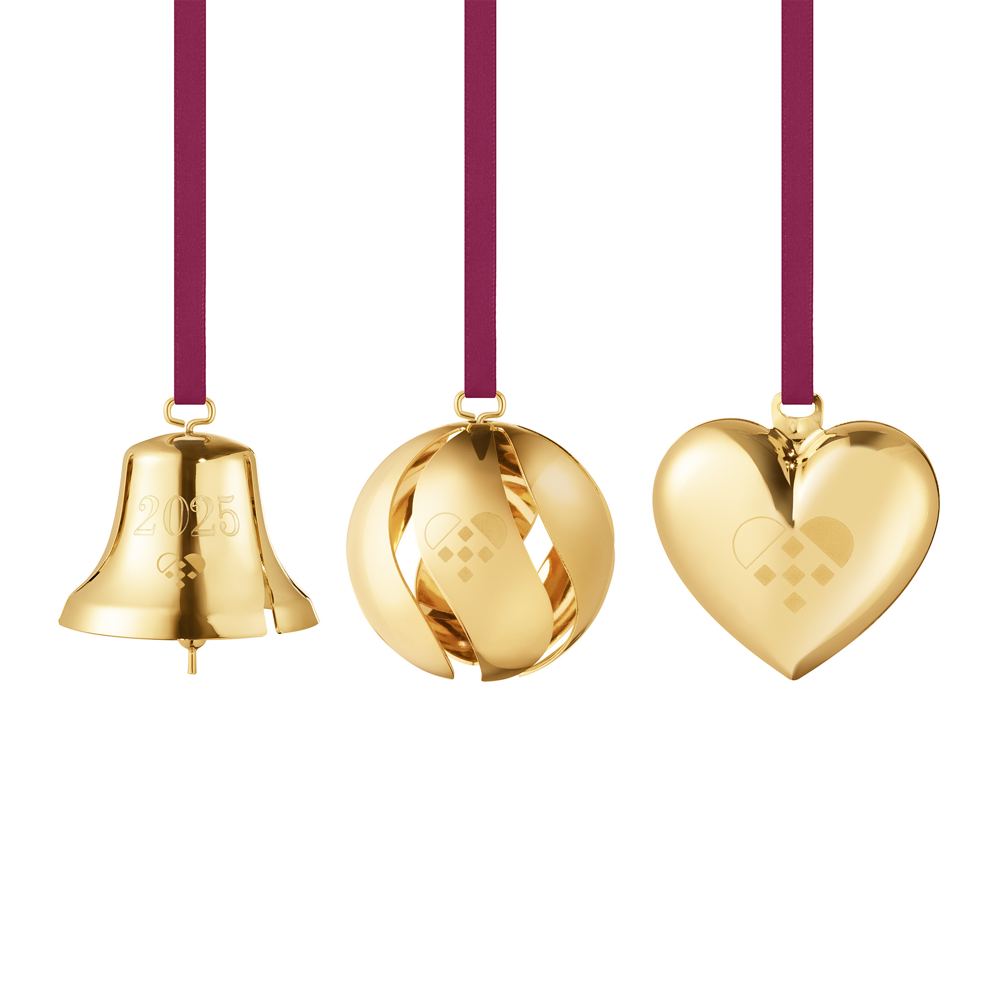 10020819_CC_2025_GIFT_SET_BELL_BALL_HEART_3PCS_18K_GOLD_BRASS_RIBBON_PANTONE_222C