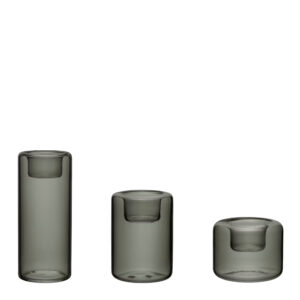 Happy teeküünlaalused 3tk, Antracit