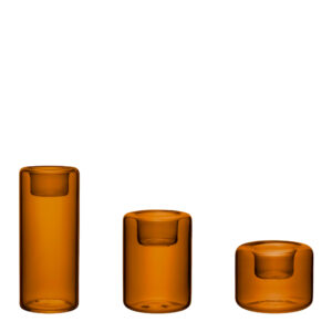 Happy teeküünlaalused 3tk, Amber