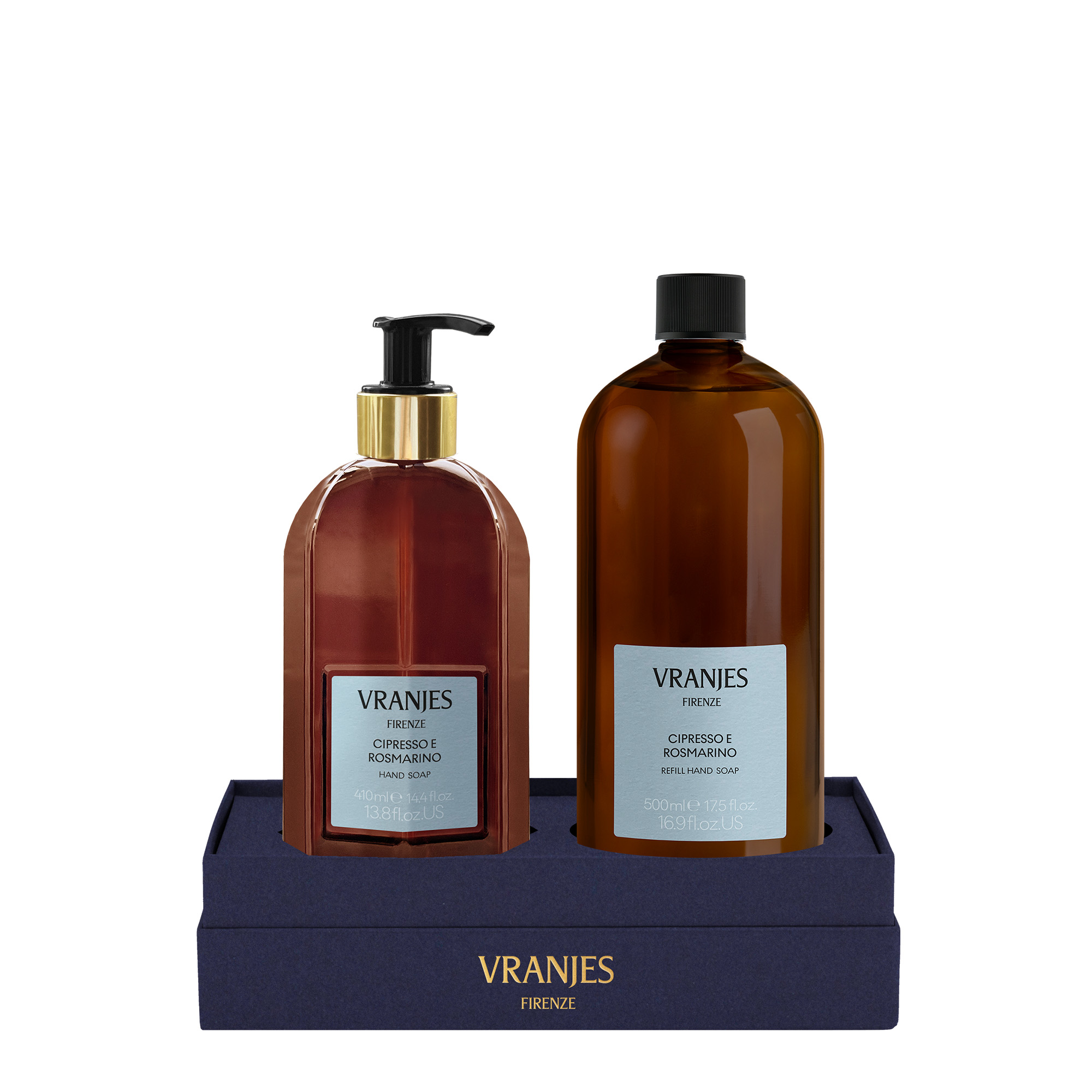 Komplekt Cipresso e Rosmarino Hand Soap 410 ml + 500 ml Refill