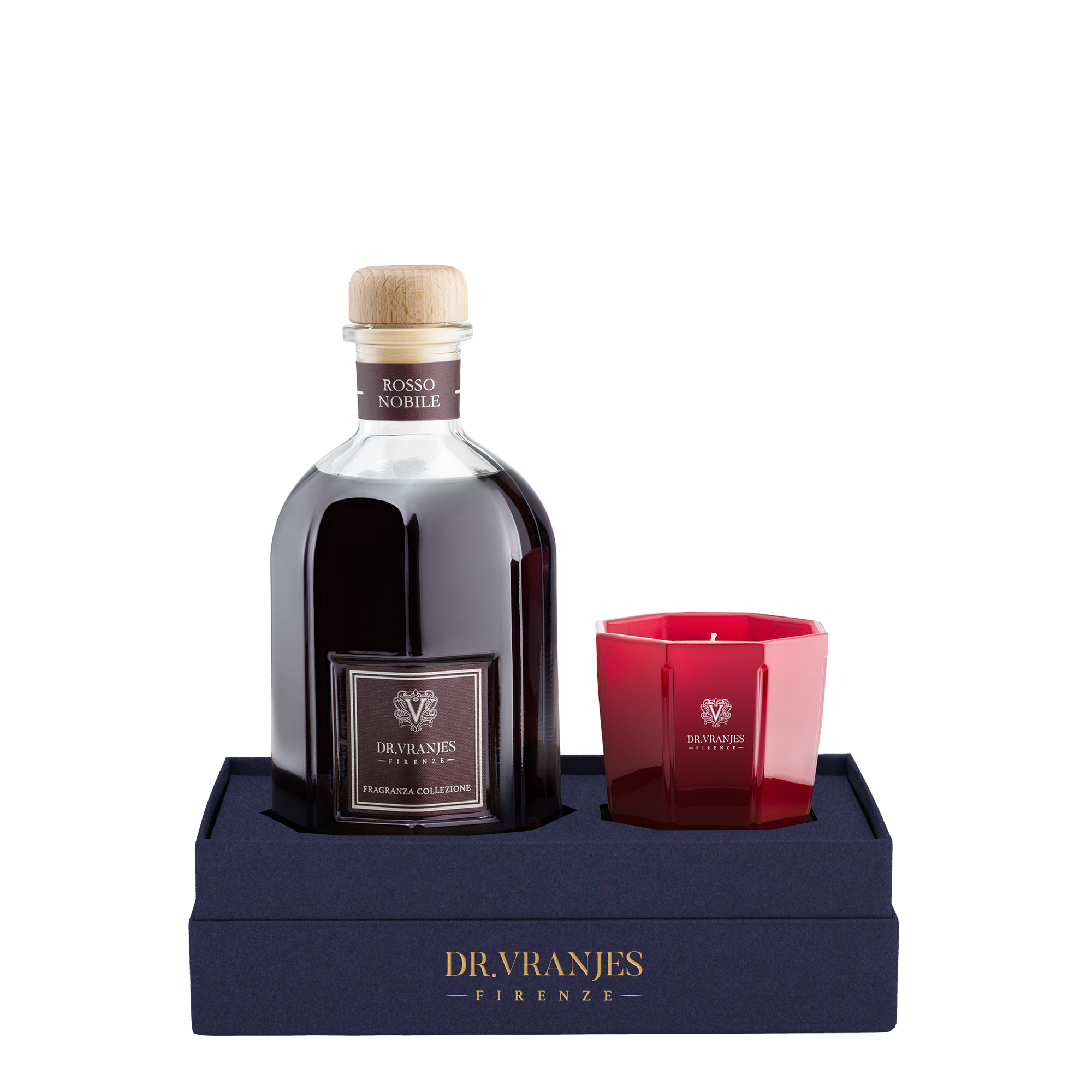 Komplekt Rosso Nobile 250 ml Diffuser + 80 g Candle