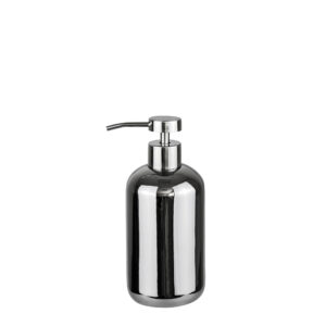 Lotus soap dispenser, tall, chrome