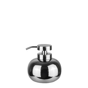 Lotus soap dispenser, low, chrome