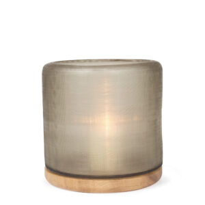 Mumbai Küünlavaas 27cm, Smoke Grey