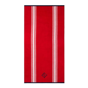 Hallie rannarätik 90x170cm, punane/valge